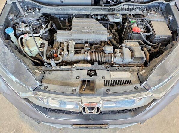 7FARW2H58JE076896 2018 HONDA CR-V Gray Rear interior view