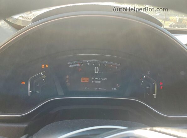 7FARW2H58KE029899 2019 HONDA CR-V Серебряный Вид щитка приборов