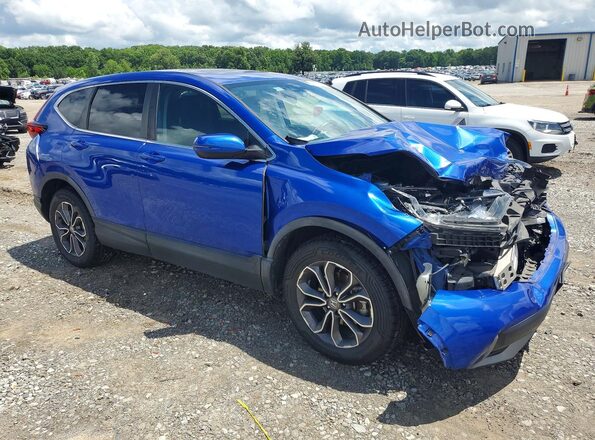 7FARW2H58LE018516 2020 HONDA CR-V Blue Передня права чверть