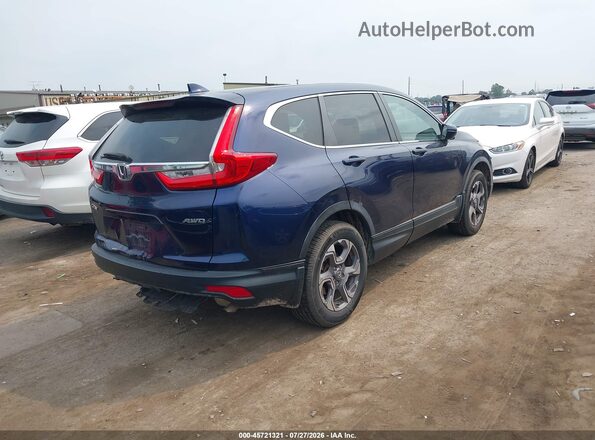 7FARW2H59KE007880 2019 HONDA CR-V Blue Trasero derecho
