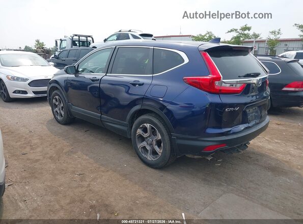 7FARW2H59KE007880 2019 HONDA CR-V Blue Trasero izquierdo