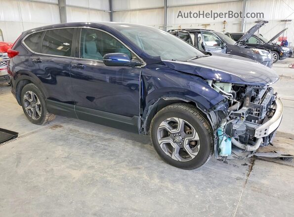 7FARW2H59KE013677 2019 HONDA CR-V Blue Front right