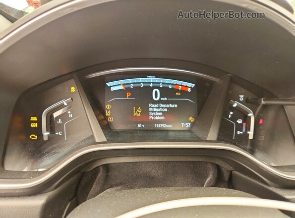 7FARW2H5XJE015663 2018 HONDA CR-V Gray ხელსაწყოთა პანელის ხედი