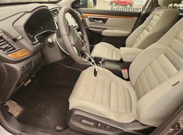7FARW2H5XJE015663 2018 HONDA CR-V Gray წინა სალონის ხედი