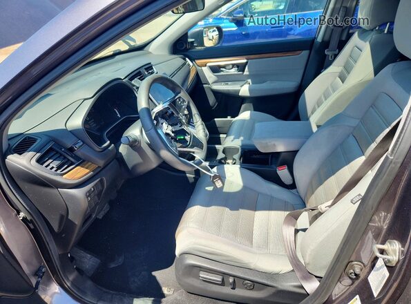 7FARW2H5XJE024248 2018 HONDA CR-V Gray წინა სალონის ხედი