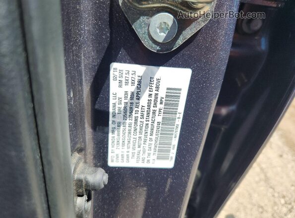 7FARW2H5XJE024248 2018 HONDA CR-V Gray ძრავის განყოფილების ხედი