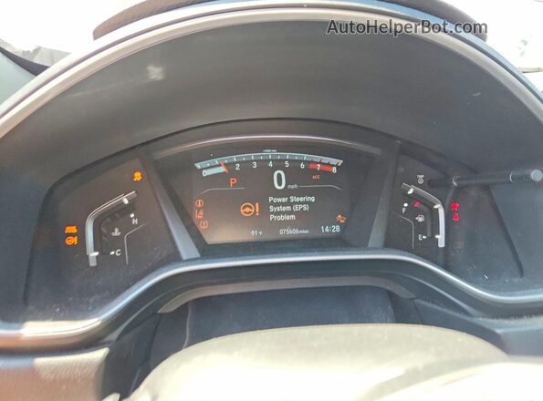7FARW2H5XJE024248 2018 HONDA CR-V Gray ხელსაწყოთა პანელის ხედი