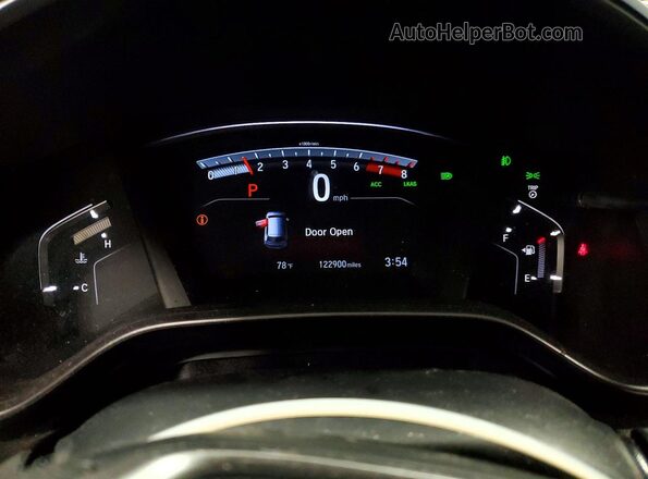 7FARW2H5XJE086796 2018 HONDA CR-V Gray Widok zestawu wskaźników