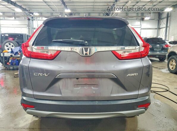 7FARW2H5XJE086796 2018 HONDA CR-V Gray Widok z tyłu