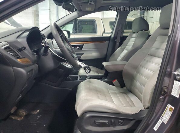7FARW2H5XJE086796 2018 HONDA CR-V Gray Widok wnętrza z przodu