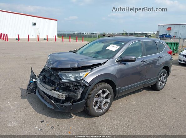 7FARW2H5XJE090220 2018 HONDA CR-V Gray Առջևի ձախ երեք քառորդ տեսարան