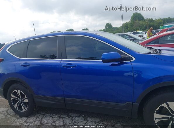 7FARW2H74NE018856 2022 HONDA CR-V Blue Rear interior view