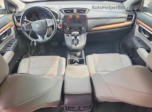 7FARW2H80JE042459 2018 HONDA CR-V Gray Widok deski rozdzielczej