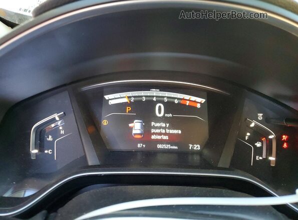7FARW2H80KE064141 2019 HONDA CR-V White Вид щитка приладів