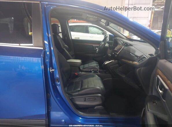 7FARW2H80LE013434 2020 HONDA CR-V Blue წინა სალონის ხედი