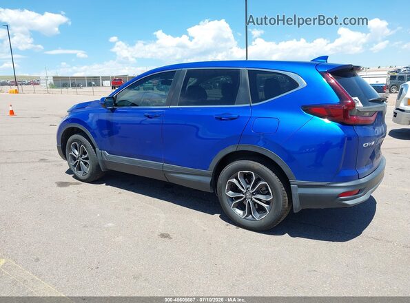 7FARW2H80LE015071 2020 HONDA CR-V Синий Задняя левая четверть