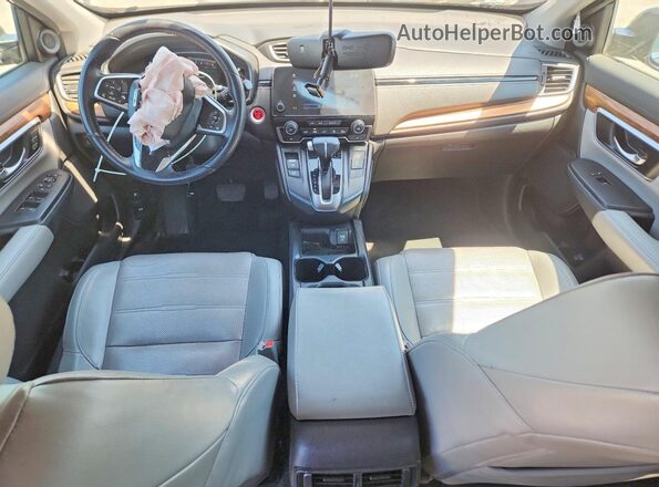 7FARW2H82JE000357 2018 HONDA CR-V Gray Dashboard view