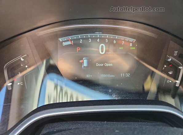 7FARW2H82JE000357 2018 HONDA CR-V Gray Instrument cluster view