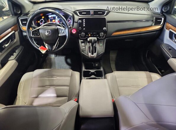 7FARW2H82JE021676 2018 HONDA CR-V Gray Առջևի վահանակի տեսք