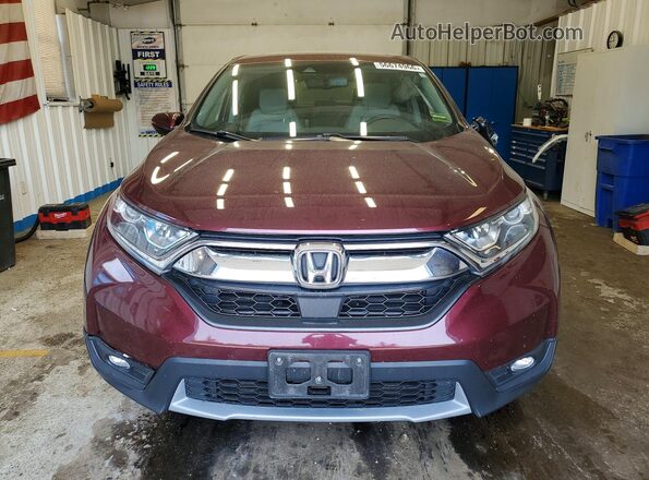 7FARW2H82JE069100 2018 HONDA CR-V Maroon Front view