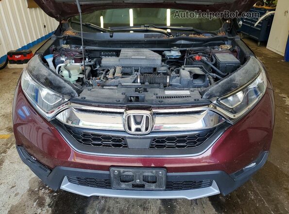 7FARW2H82JE069100 2018 HONDA CR-V Maroon Engine compartment view