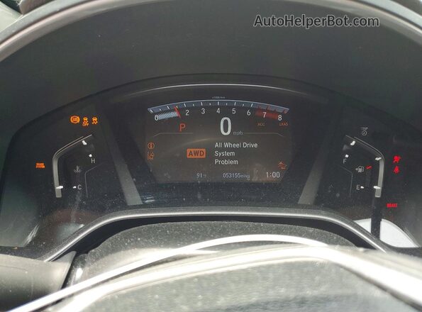 7FARW2H82JE069100 2018 HONDA CR-V Maroon Instrument cluster view