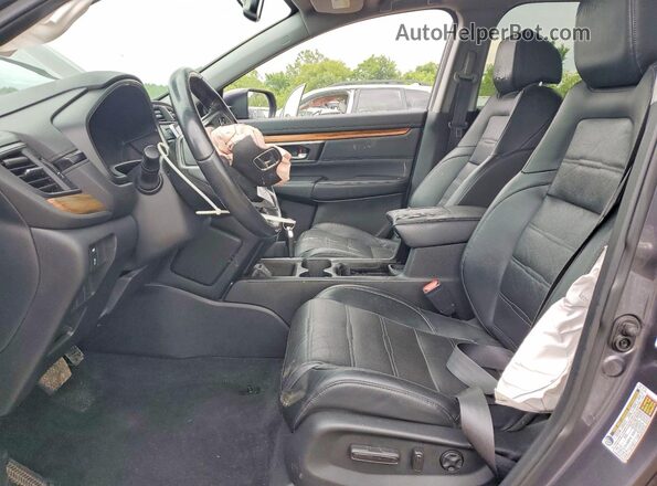 7FARW2H82KE017449 2019 HONDA CR-V Серый Вид салона спереди
