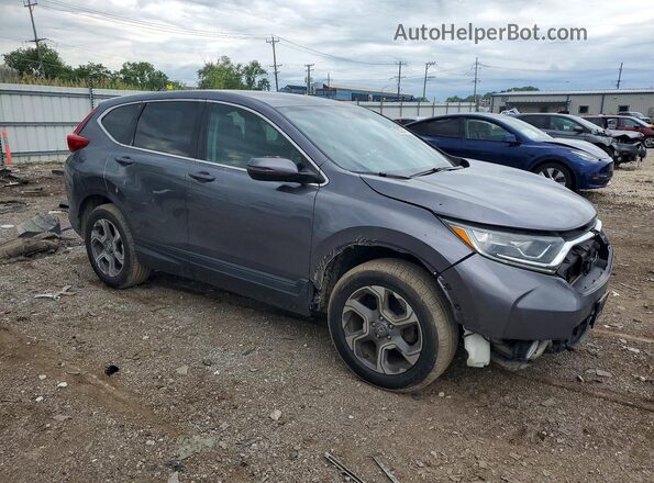 7FARW2H82KE017449 2019 HONDA CR-V Серый Передняя правая четверть