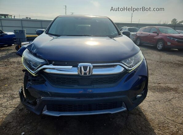 7FARW2H82KE041654 2019 HONDA CR-V Blue Front view