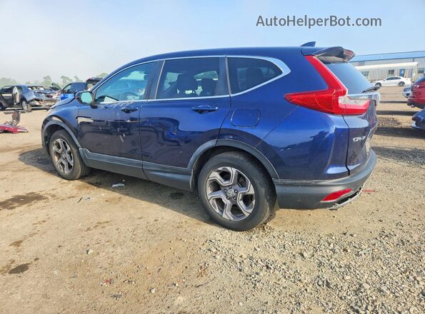 7FARW2H82KE041654 2019 HONDA CR-V Blue Rear left