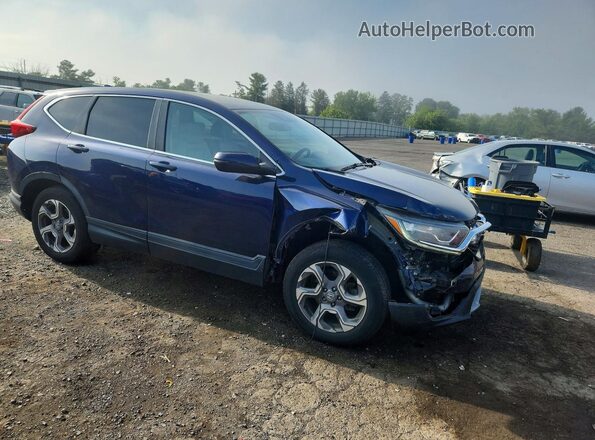 7FARW2H82KE041654 2019 HONDA CR-V Blue Front right