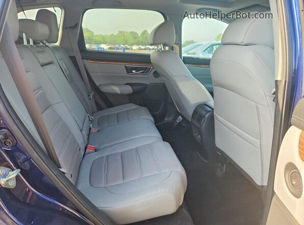 7FARW2H82KE041654 2019 HONDA CR-V Blue Rear interior view