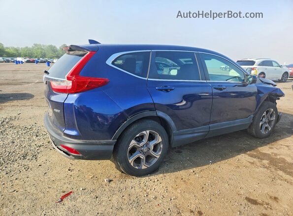 7FARW2H82KE041654 2019 HONDA CR-V Blue Rear right