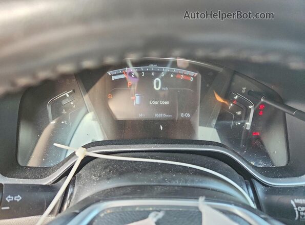 7FARW2H82KE041654 2019 HONDA CR-V Blue Instrument cluster view