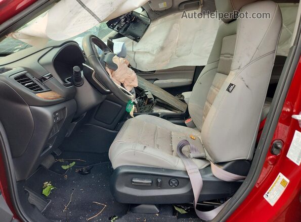 7FARW2H82NE047085 2022 HONDA CR-V Red Widok wnętrza z przodu