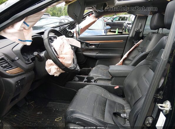 7FARW2H84JE040133 2018 HONDA CR-V Black Front interior view
