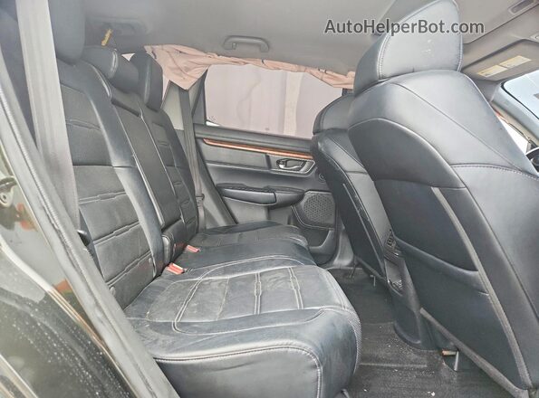 7FARW2H84JE068675 2018 HONDA CR-V Black Rear interior view