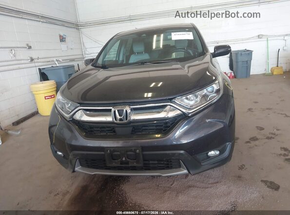 7FARW2H85JE042490 2018 HONDA CR-V Black Widok zestawu wskaźników