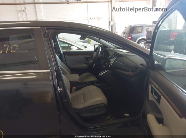 7FARW2H85JE042490 2018 HONDA CR-V Black Widok wnętrza z przodu
