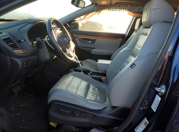 7FARW2H85JE087204 2018 HONDA CR-V Blue Front interior view