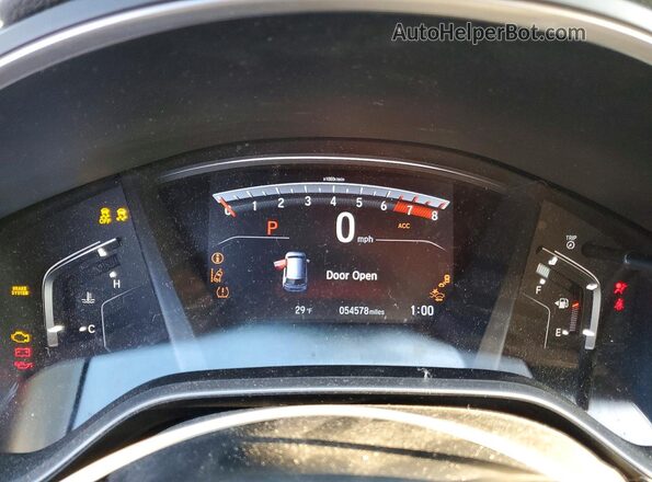 7FARW2H85JE087204 2018 HONDA CR-V Blue Instrument cluster view