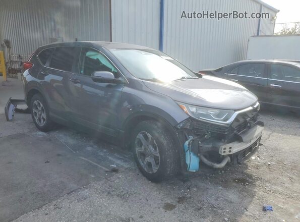 7FARW2H85KE045813 2019 HONDA CR-V Gray Передня права чверть