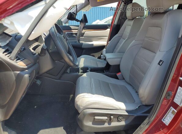 7FARW2H85NE017482 2022 HONDA CR-V Red Widok wnętrza z przodu