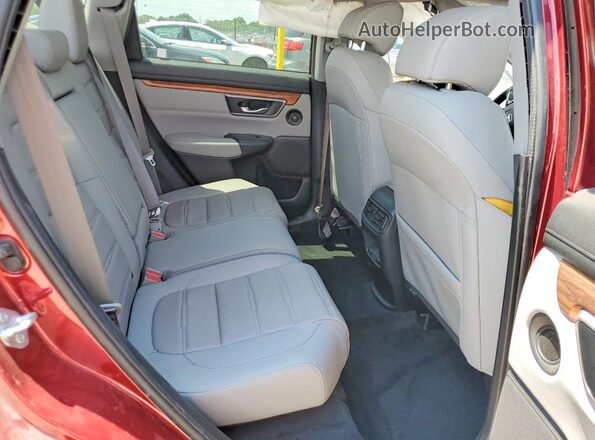 7FARW2H85NE017482 2022 HONDA CR-V Red Widok wnętrza z tyłu