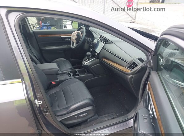 7FARW2H86JE076910 2018 HONDA CR-V Gray Вид салону спереду