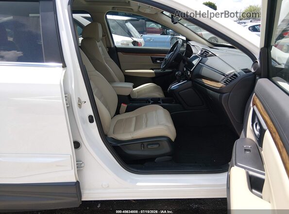 7FARW2H86KE001271 2019 HONDA CR-V Белый Вид салона спереди