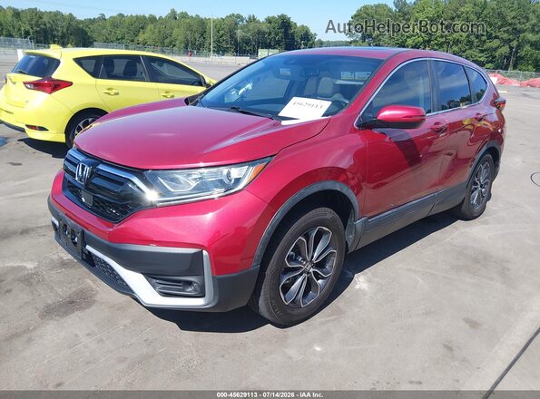 7FARW2H86LE016550 2020 HONDA CR-V Red Առջևի ձախ երեք քառորդ տեսարան