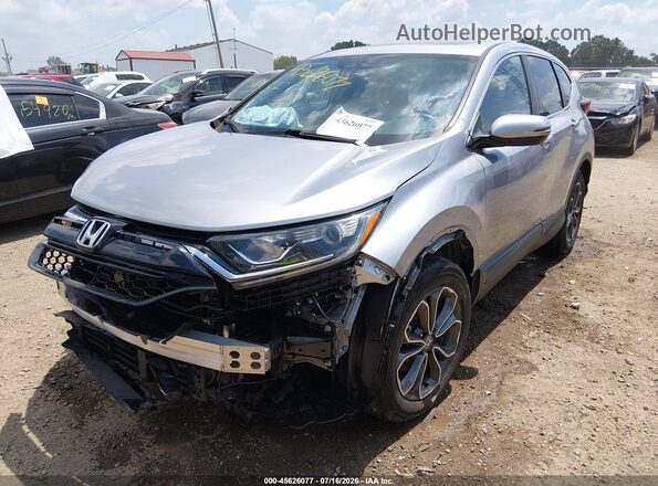 7FARW2H86NE013991 2022 HONDA CR-V Silver Առջևի ձախ երեք քառորդ տեսարան