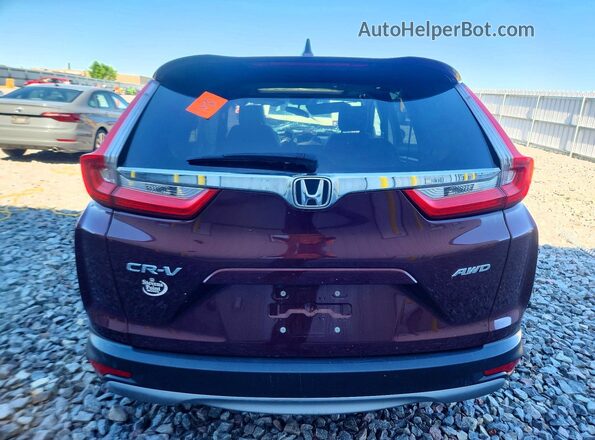 7FARW2H87JE040885 2018 HONDA CR-V Burgundy Rear view