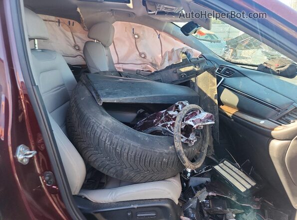 7FARW2H87JE040885 2018 HONDA CR-V Burgundy Front interior view